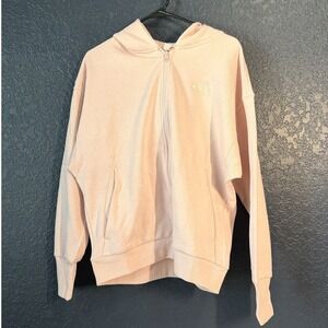 Adidas Women's Full Zip Hoodie Jacket Medium Pink NWT Casual Athleisure